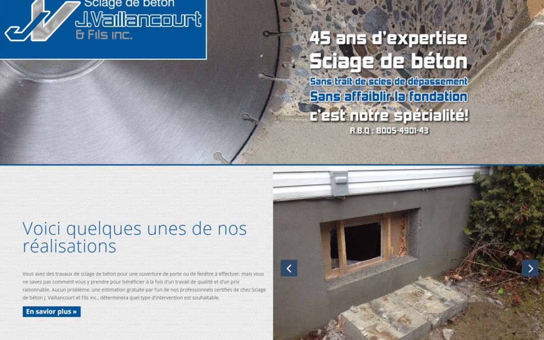 Sciage de béton J.Vaillancourt & Fils inc.