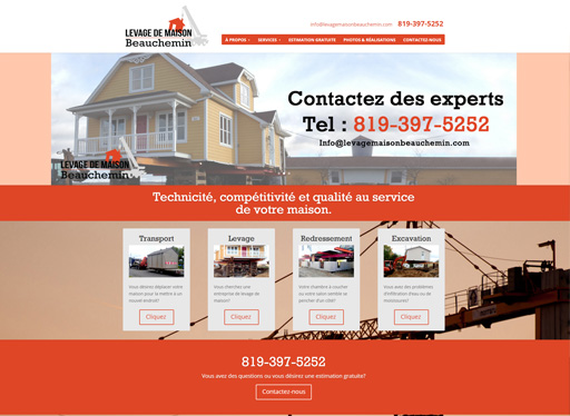 Levage de maison Beauchemin