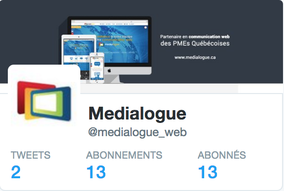 Page Twitter de Medialogue