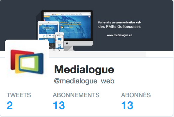 Marketing web et Facebook : Page Twitter de Medialogue