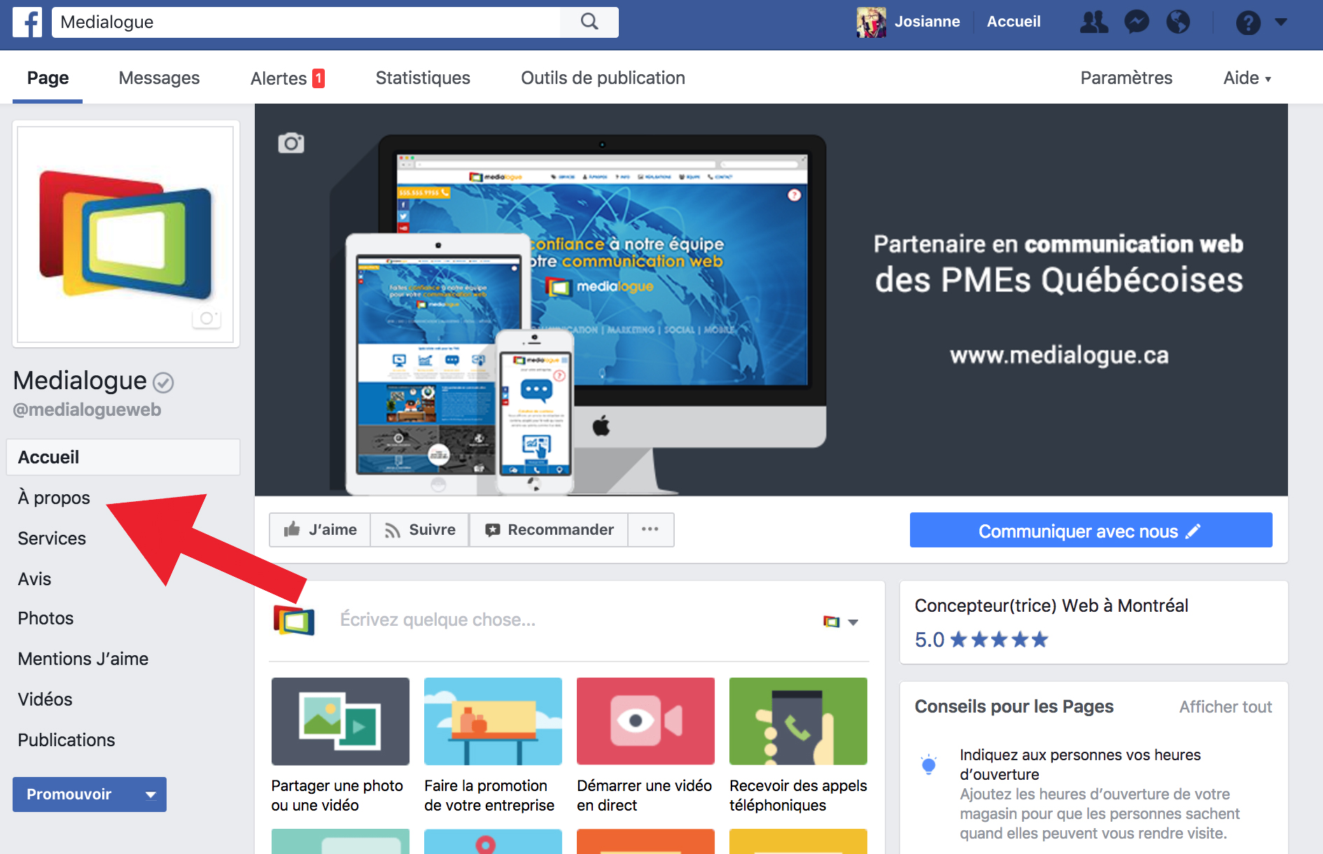 5 éléments à mettre sur une page Facebook pour être plus rentable - Medialogue 5 éléments à mettre sur une page Facebook pour être plus rentable - Medialogue
