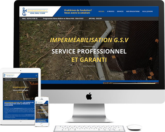 Imperméabilisation (Conception de site web) - Medialogue