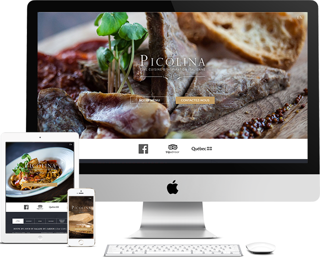 Démo Restaurant Picolina (Conception de site web) - Medialogue