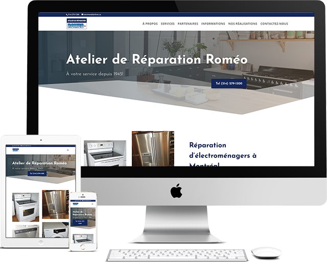 Ateliers Roméo Portfolio (conception de site web)- medialogue