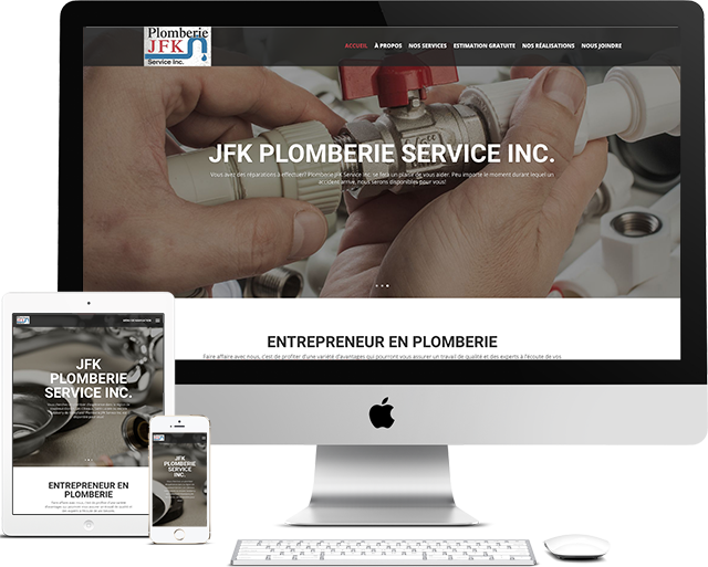 Plomberie JFK Portfolio (conception de site web)- medialogue