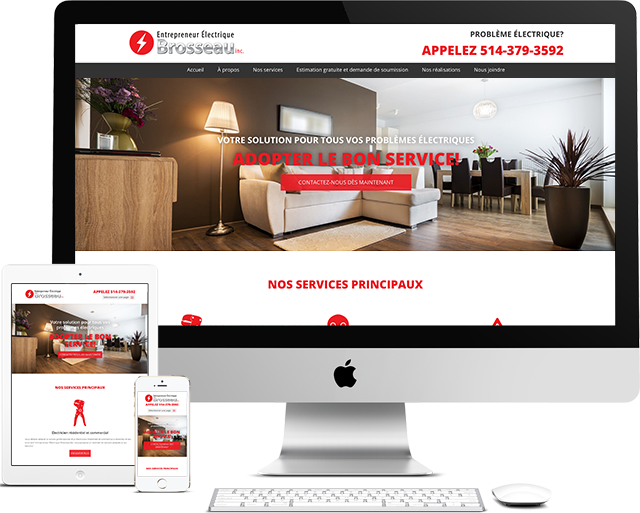 Entrepreneur Brosseau Électrique Portfolio (conception de site web)- medialogue