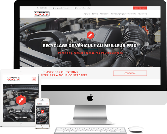 Lepage Auto Portfolio (conception de site web)- medialogue