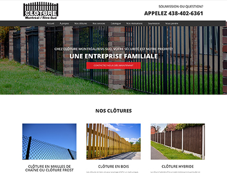 Clôture Montréal/Rive-Sud