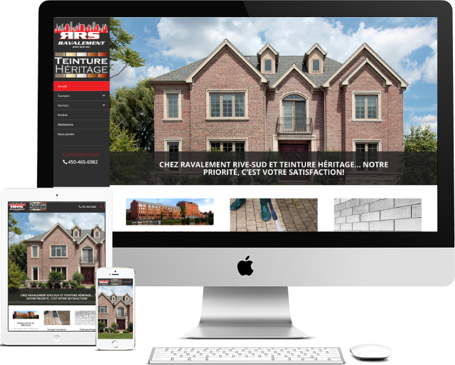 Ravalement Rive-Sud Portfolio (conception de site web) - Medialogue