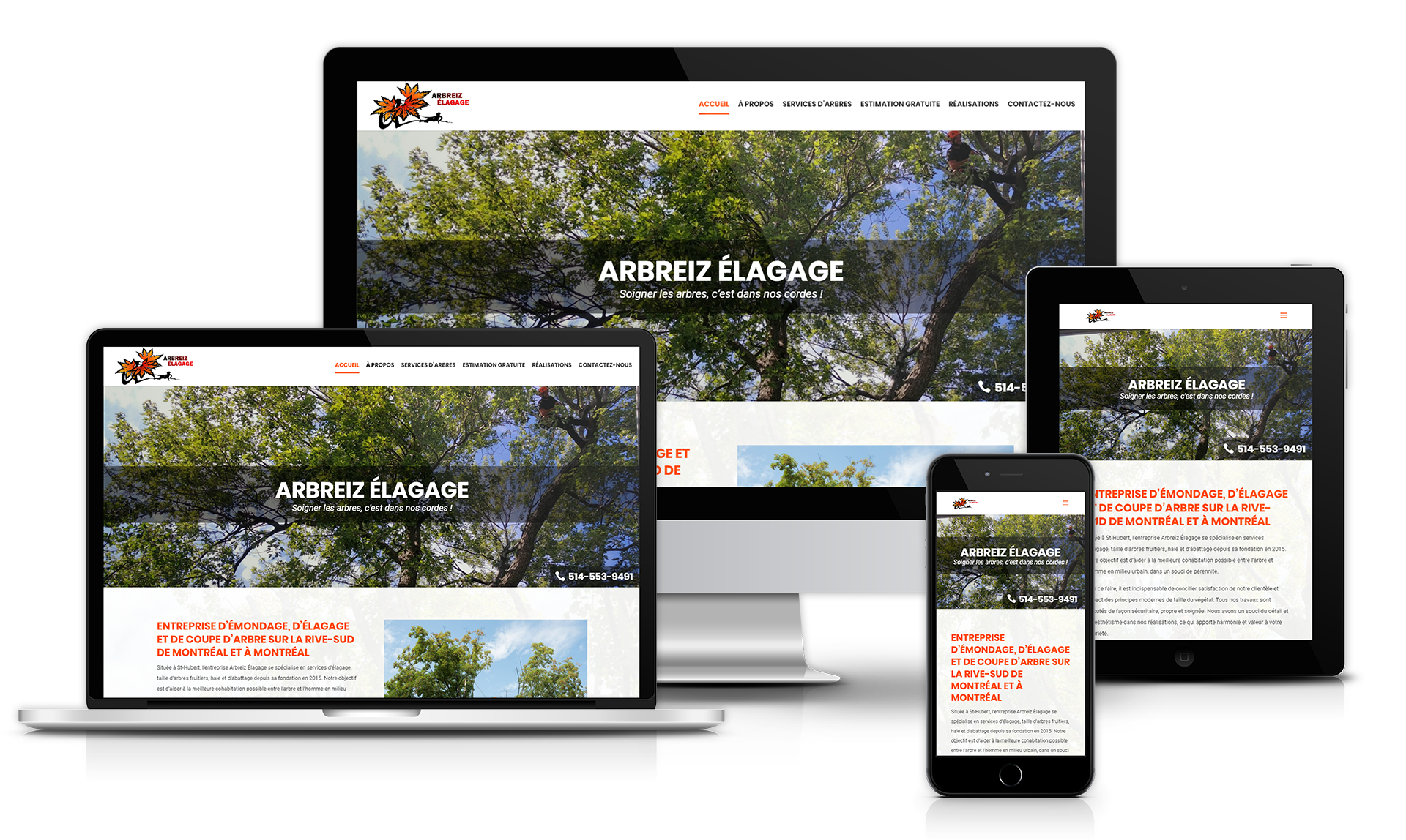 Arbreiz Élagage - Medialogue Conception de Site Web