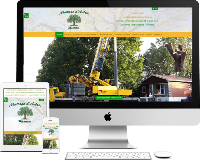 abattage arbre Montreal - Agence web Medialogue conception de site wordpress a Montreal
