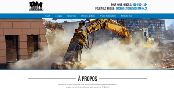 DM Démolition - Portfolio
