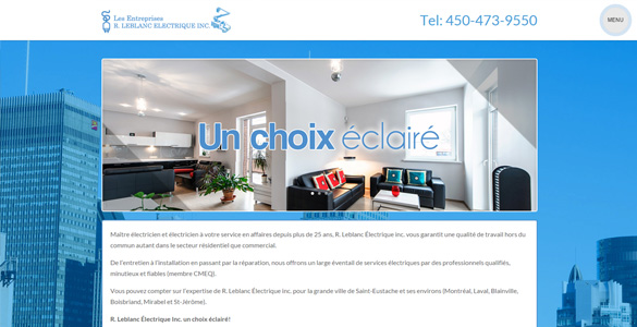 Les Entreprises R.Leblanc Électrique inc. - Portfolio