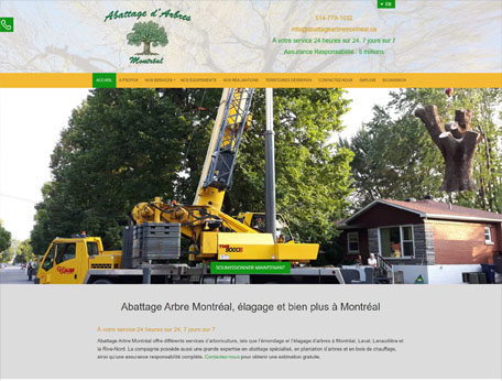 abattage arbre Montreal - Agence web Medialogue conception de site wordpress a Montreal